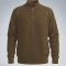 پلیور بافت حصیری زیپی یقه ایستاده