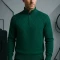 پلیور بافت حصیری زیپی یقه ایستاده